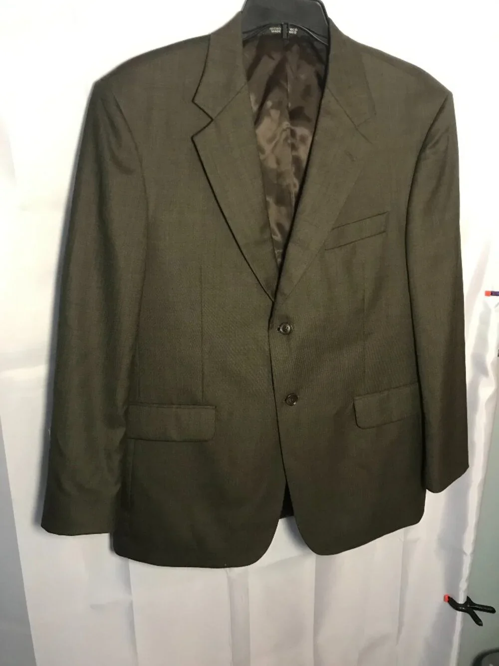 Stafford Men’s Olive Brown Two-Button Blazer Sport Coat Classic Fit